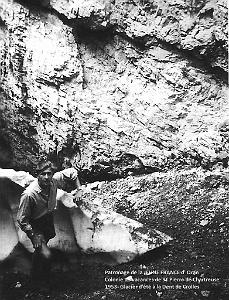 COLO JEUNE FRANCE 1953 glacier v d'ete a la dent de Crolles